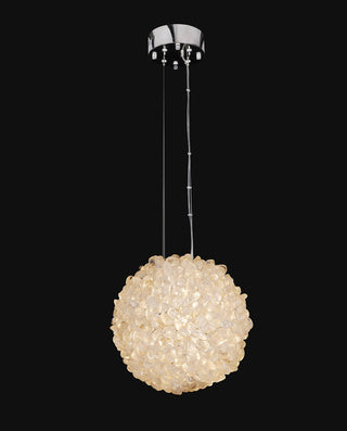 Clear Natural Crystal Stone Pendant Light