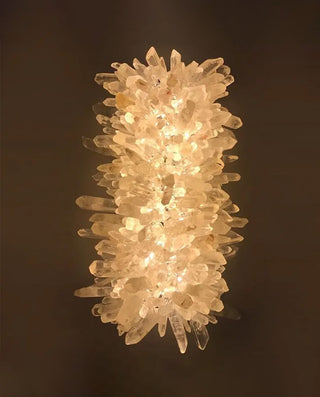 Geode Quartz Crystal Wall Lamp