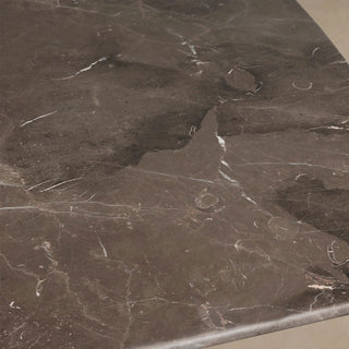 Aero Marble Stone Top Dining Table With Launette Steel Base Luxury Tulip Dining Table