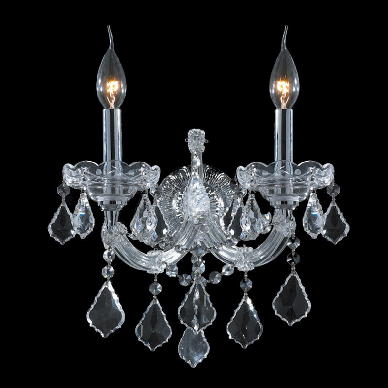 2 Lights Crystal Wall Sconce Maria Theresa Wall Lamp