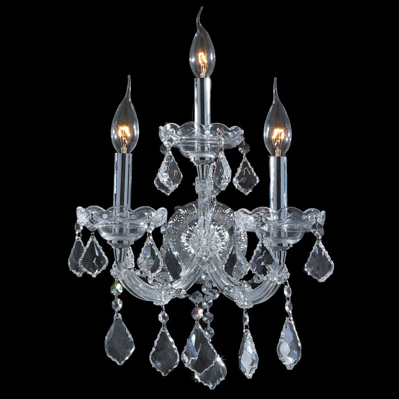 3 Lights Crystal Wall Sconce Maria Theresa Wall Lamp