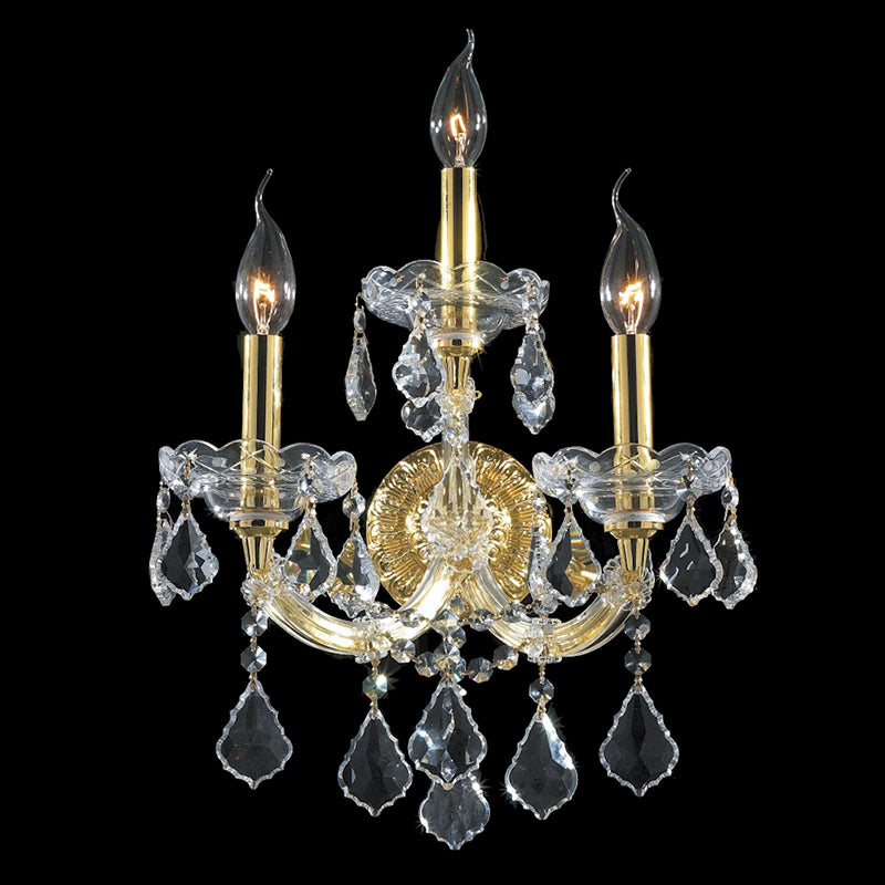 3 Lights Crystal Wall Sconce Maria Theresa Wall Lamp