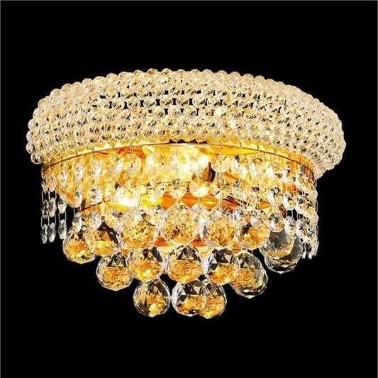 12'' Empire Wall Lamp K9 Crystal Wall Sconce